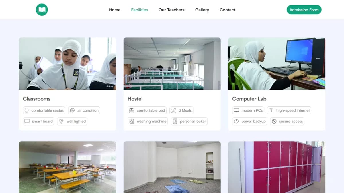 Iffat Girls Mission School website